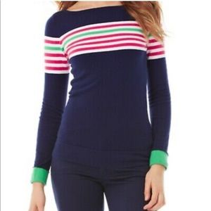 Lilly Pulitzer Maria sweater, navy. M.